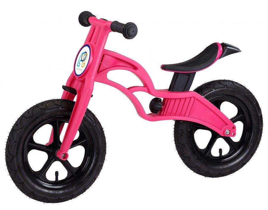 Беговел POPBIKE Flash с надувными колесами magenta , 